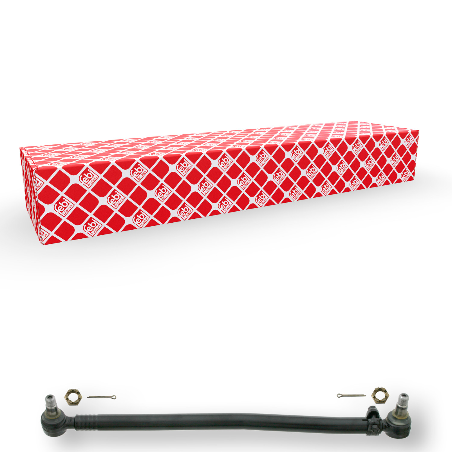 FEBI BILSTEIN Lenkstange ProKit 24039 Universal mit Kronenmuttern und Splinten 42mm für MERCEDES-BENZ A6474600205 3874603605 6474600305 Image