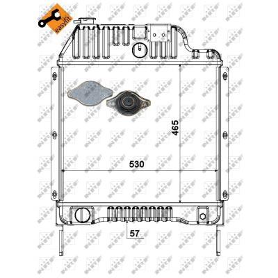 NRF Kühler, Motorkühlung EASY FIT Universal 52181 Image