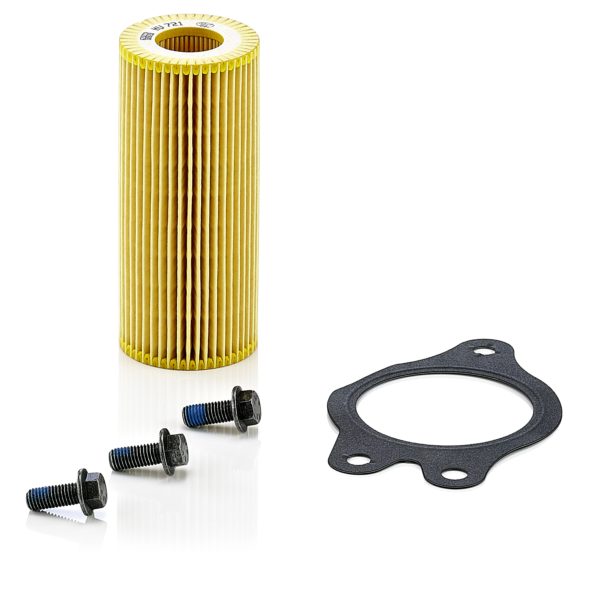 MANN-FILTER Hydraulikfilter, Automatikgetriebe HU 721 x KIT Universal mit Dichtung 64mm für RENAULT TRUCKS VOLVO 7421990552 7421479106 7401521527 Image