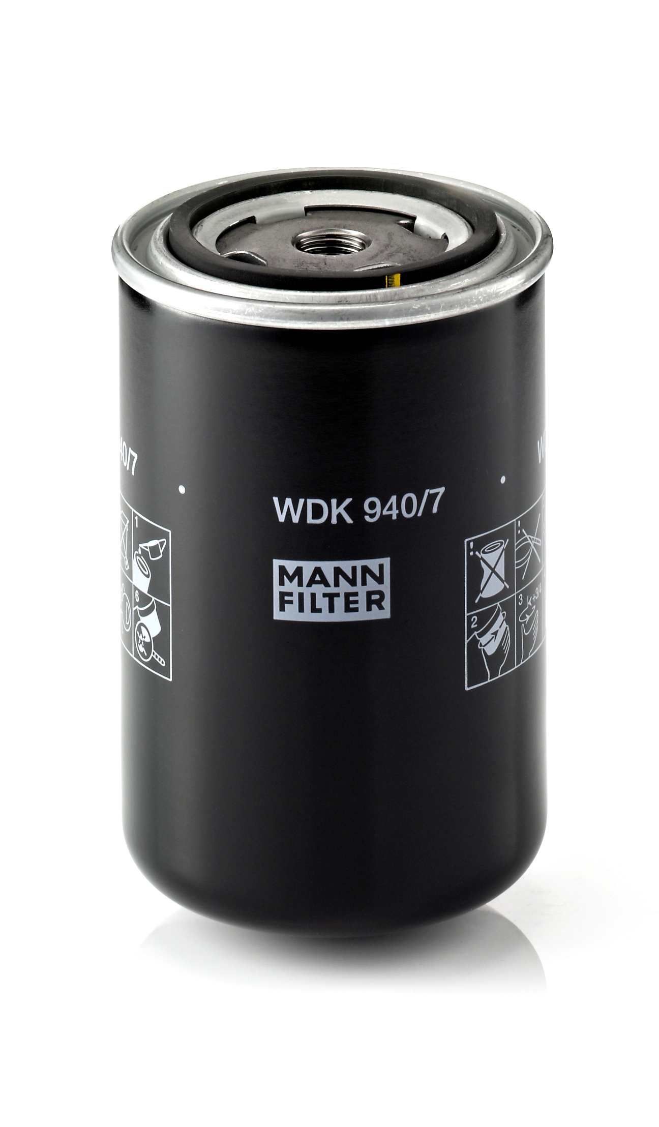 MANN-FILTER Kraftstofffilter WDK 940/7 Universal 93mm für IRISBUS IVECO 500041211 0504112123 2995711 Image