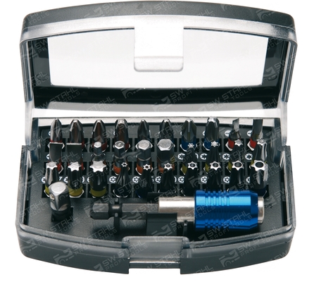 SWSTAHL Set, Schraubendreher-Einsatz (Bits) Bitsortiment, 1/4, 32-teilig 04126L