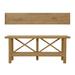 Artissance 72.5" Long Old Pine Wood Console Table Natural Finish