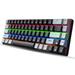 Yidarton V800 New 68 Key Green Axis Red Axis Mechanical Keyboard Double Color RGB Multiple Backlight Key Line Separation Game Keyboard black