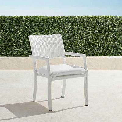 Cafe Cushion for Square Stacking Chair - Standard, Resort Stripe Glacier - Frontgate