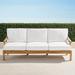 Cassara Sofa with Cushions in Natural Finish - Salta Palm Cobalt - Frontgate