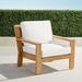 Calhoun Lounge Chair with Cushions in Natural Teak - Salta Palm Air Blue, Standard - Frontgate