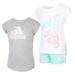 Adidas Matching Sets | Adidas Girls' 3-Piece Mix And Match Set White, Green, Gray Size 2t | Color: Gray/Green/White | Size: Various