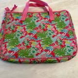 Lilly Pulitzer Bags | Lily Pulitzer Padded Laptop Sleeve: Pink, Green & Blue | Color: Green/Pink | Size: 15.5” W And 11.5” H