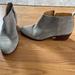 J. Crew Shoes | J. Crew Suede Ankle Booties In Light Gray- Size 7.5 | Color: Gray | Size: 7.5
