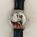 Disney Accessories | Disneyland Resort Limited Release Unisex Genuine Leather Mickey Mouse Watch | Color: Black/Red | Size: Os