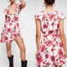 Free People Dresses | Free People French Quarter Floral Printed Mini Wrap Dress Size Medium | Color: Pink/White | Size: M