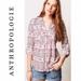 Anthropologie Tops | Anthro Maeve Islet Pink Pattern Button Down Blouse Shirt | Color: Cream/Pink | Size: S