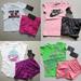 Nike Matching Sets | Nike Girls 3t Or 4t Mesh Shorts W/ Tops ~ Peach Green Purple Pink Black New | Color: Black/Blue | Size: 3tg