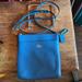 Coach Bags | Coach Blue Cross Grain Leather Kitt Crossbody Shoulder Bag F1580 52348 | Color: Blue | Size: Os