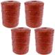 APUK 4 Rolls 500m x 2mm 3 Strand Electric Fence Polywire Poly Wire Fencing Energiser