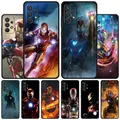 Marvel Iron Man Protection Phone Case Coque noire pour Samsung Galaxy A12 A52 5G A71 A11 A13