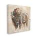 Stupell Industries Bison Portrait Country Wildlife Painting by Ethan Harper - Wrapped Canvas Painting Canvas in Brown | Wayfair aq-410_cn_17x17