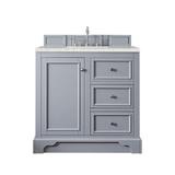 Alcott Hill® Kewstoke 37" Single Bathroom Vanity Set Quartz Top, Wood in Gray | 39.5 H x 35.81 W x 23.5 D in | Wayfair