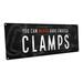 Trinx Indoor You Can Never Have Enough Clamps Sign, Wall Art For Masculine Decor, Clubhouse Decor, Smoking Lounge, Movie Room, Tiki Bar | Wayfair