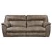 Red Barrel Studio® Heidey 88" W Pillow Top Arm Reclining Loveseat Polyester in Brown | 42 H x 88 W x 44 D in | Wayfair