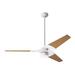 Modern Fan Company 52" Torsion Ceiling Fan w/ 17W LED Light in White/Black | 7.2 H x 6.9 W x 6.9 D in | Wayfair TOR-GW-52-BK-271-002