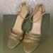 J. Crew Shoes | J.Crew Glittery Ankle-Strap Sandals Gold Silver - Size 8 | Color: Gold/Silver | Size: 8