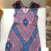 Jessica Simpson Dresses | Jessica Simpson Maternity Maxi Dress, Size Medium. | Color: Blue/Orange | Size: Mm