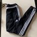 Adidas Pants & Jumpsuits | Adidas Black Track Pants. Size M | Color: Black/White | Size: M