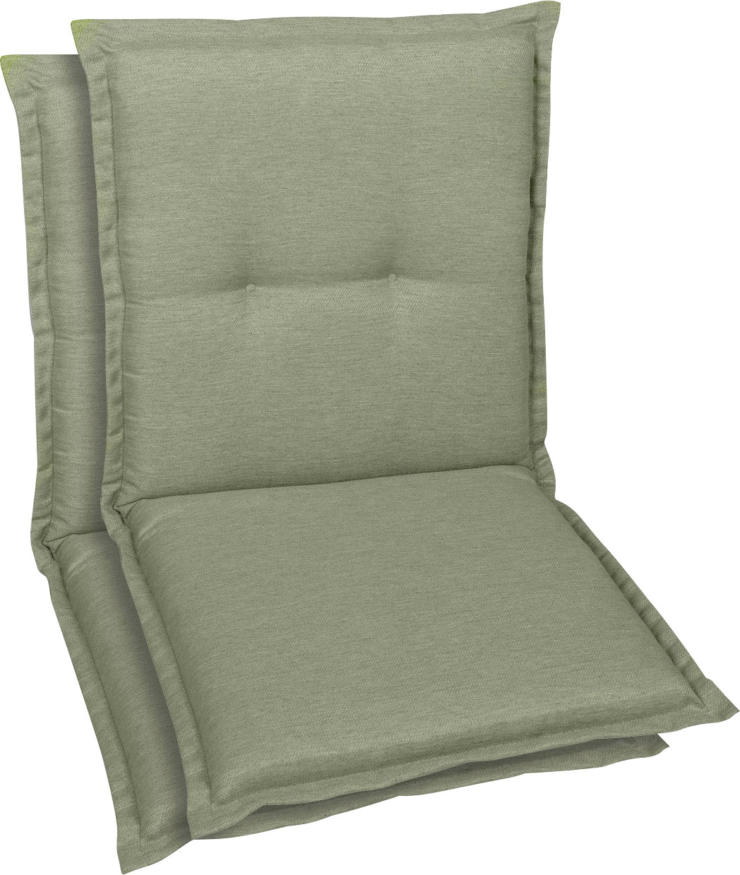 Sitzauflage GO-DE, grün (hellgrün), B:50cm T:100cm, Polyester, Polsterauflagen, für Niederlehner