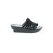 Donald J Pliner Wedges: Black Solid Shoes - Women's Size 9 - Open Toe
