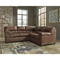 Brown Sectional - Signature Design by Ashley Bladen 149" Wide Symmetrical Corner Sectional Polyester | 38 H x 149 W x 38 D in | Wayfair 12020S2