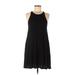 Lulus Casual Dress - A-Line Crew Neck Sleeveless: Black Print Dresses - Women's Size Medium