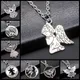 Pendentif Ange Plaqué Argent Collier Créatif Rétro Mode Exquise Bijoux de ix Accessoires