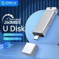 ORICO-Clé usb 3.2 mo/s support à mémoire de 32gb 64gb 260 gb 256gb lecteur flash pour android