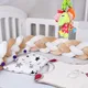 Pare-chocs de lit pour bébé à 4 nœuds oreiller coussin décor pur tissage peluche CPull