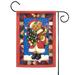 Christmas Santa Bear Outdoor Garden Flag 18" x 12.5"