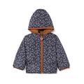 Noppies Baby Baby-Mädchen Girls Jacket Venice Reversible Allover Print Jacke, Black Iris-P554, 86