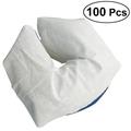 100Pcs Disposable Massage Face Cradle Cover Non-Sticking Face Rest Covers