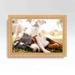 40x14 Light Brown Bamboo Real Wood Picture Frame Width 1.5 inches | Interior Frame Depth 0.5 inches