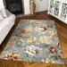 Simply Southern Cottage Franklin Floral 5 X 7 Light Blue Area Rug