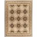 Aubusson Weave 973466 9 x 12 ft. Gueret Flat Woven Area Rug Pink & Brown