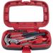 Home Improvement Tool Kit - 15-Piece Household Hand Tools Essentials Set in Durable Plastic Carrying Case for Home Office and Car by Stalwart (Red) Red Tool