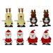 8pcs Christmas Wind-up Toys Cartoon Clockwork Playthings Xmas Stocking Stuffers
