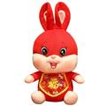 Kawaii Chinese Style Cotton Stuffed Toys New Year Home Decoration Year of the Rabbit Rabbit Year Mascot Plush Animal Toy Rabbit Plush Toy Mascot Rabbit Doll Bunny Stuffed Doll Bunny Plush Doll 40CM A