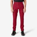 Dickies Men's Skinny Fit Double Knee Work Pants - English Red Size 34 30 (WP811)