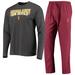 Men's Concepts Sport Maroon/Heathered Charcoal Arizona State Sun Devils Meter Long Sleeve T-Shirt & Pants Sleep Set
