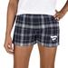 Women's Concepts Sport Navy/Gray Fanatics Corporate Ultimate Flannel Sleep Shorts
