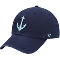 Men's '47 Deep Sea Blue Seattle Kraken Clean Up Adjustable Hat