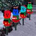 Disney Holiday | Disney Magic Holiday Mickey & Minnie Mouse Led Pathway Lights | Color: Blue/Red | Size: Os
