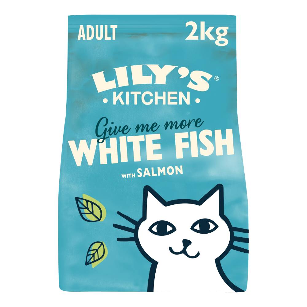 2x2kg White Fish and Salmon Fisherman's Feast Lily's Kitchen Dry Cat Food